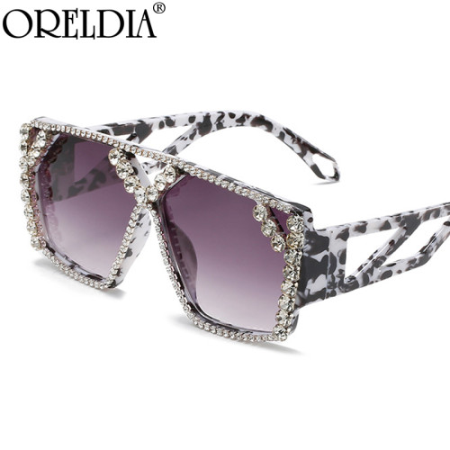 Lunettes strass Noir blanc